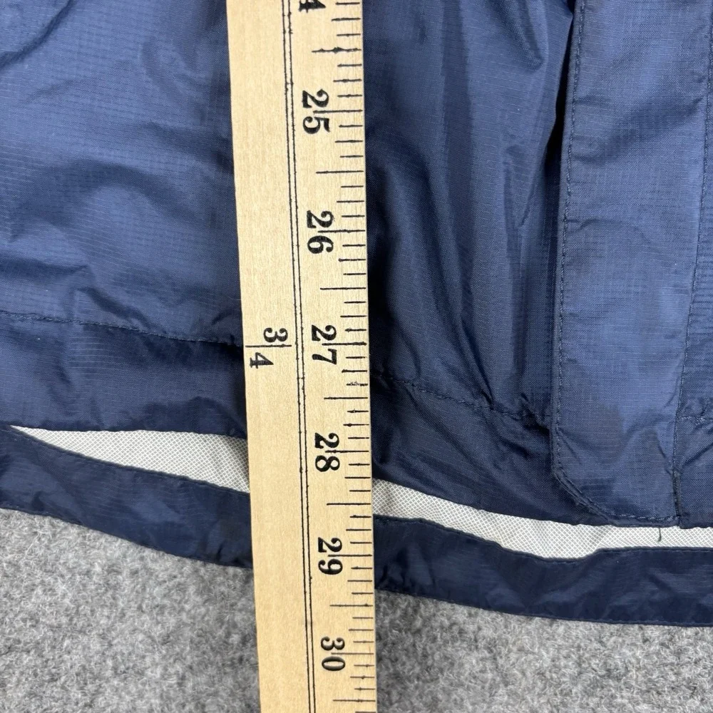 LL Bean TEK Jacket Mens Large‎ Blue Hooded Full Zip Rain Windbreaker Coat Casual